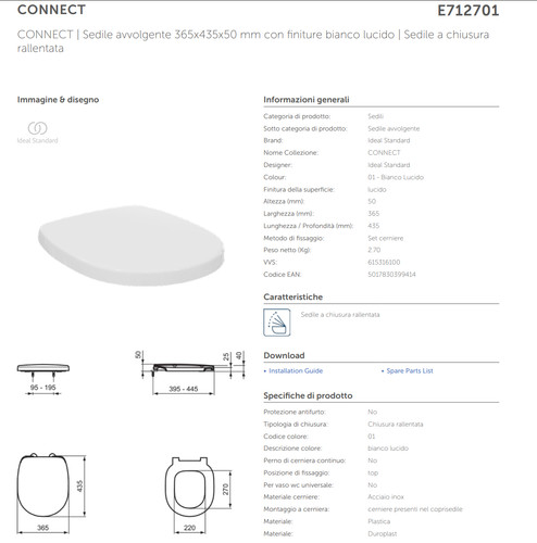 Copriwater ideal standard - copriwater,
